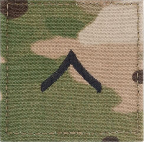 MultiCam Rank Insignia Hook Fastener E-2 PVT أسود in Saudi Arabia