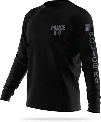 13FA Police K9 Utility Long Sleeve - USA Patriotic Shirt - Durable Breathable Moisture Wicking Law Enforcement in Saudi Arabia