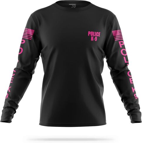 13FA Police K9 Utility Long Sleeve - USA Patriotic Shirt - Durable Breathable Moisture Wicking Law Enforcement in Saudi Arabia