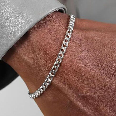 سلسلة سوار رجالي كوبي معصمه سلسلة مطلية بسلسلة أنيقة مقاومة للماء سوار مجوهرات in Saudi Arabia