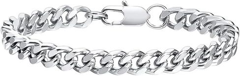 Men’s Bracelet Chain Cuban Wristband Chain Plated Dainty Link Chain Waterproof Fashion Bracelet Jewelry in Saudi Arabia