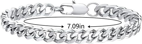 Men’s Bracelet Chain Cuban Wristband Chain Plated Dainty Link Chain Waterproof Fashion Bracelet Jewelry in Saudi Arabia