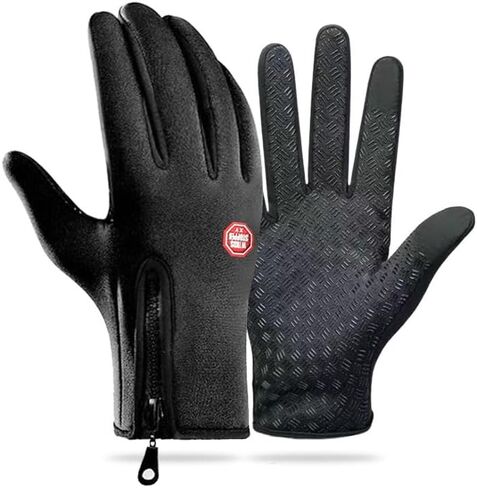 Winter Gloves for Men Women Touch Screen Waterproof Fleece Warm Windproof Cold Weather Thermal Gloves for Running Cycling Driving Hiking Climbing in Saudi Arabia