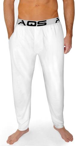 aqs Men's Lounge Pants (X-Large, White) in Saudi Arabia