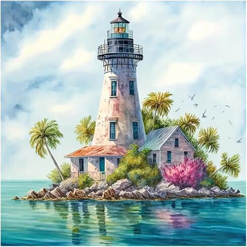 Hill Froeistung Raccoon Diamond Painting Kits للبالغين ، فن المقصورة الريفية فن الماس للمبتدئين ، 5D DIY مثقاب كامل جولة الفن الجيني in Kuwait