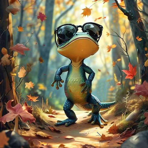 Hill Froeistung Raccoon Diamond Painting Kits للبالغين ، فن المقصورة الريفية فن الماس للمبتدئين ، 5D DIY مثقاب كامل جولة الفن الجيني in Kuwait