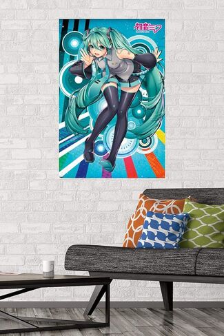 Hatsune Miku - ملصق حائط Whisper، مقاس 34 بوصة × 22.4 عرض، إصدار غير مؤطر in Kuwait