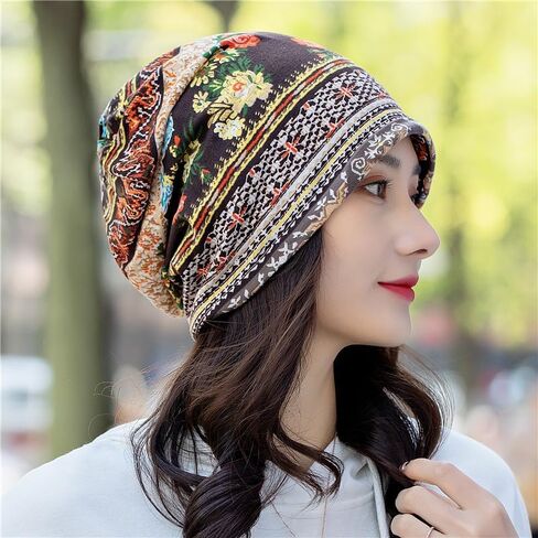 Cotton Slouchy Beanie Hip-Hop Soft Lightweight Running Beanie Adult Skull Hats Cap for Men Women(Coffee) in Saudi Arabia