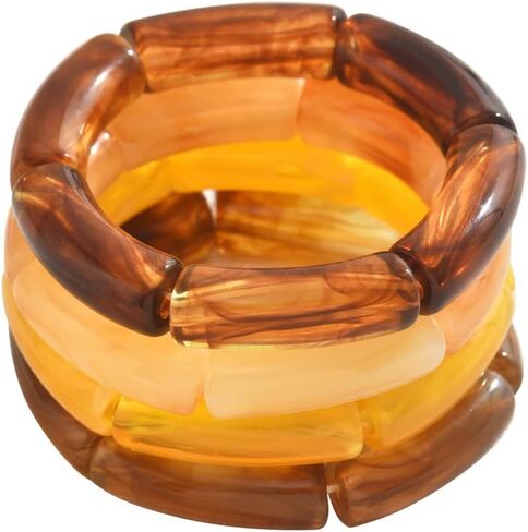 Gold Bangle Bracelets for Women Wide Cuff Bracelet Resin Design Fashion Jewelry Statement Bangle Gifts Bracelet for Women in Saudi Arabia