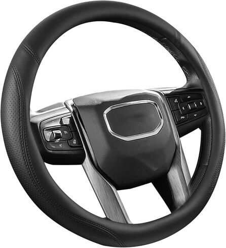 غطاء عجلة قيادة السيارات لنيسان - غطاء عجلة القيادة المستديرة على شكل Rogue Kicks Sentra Altima ، Black in Kuwait