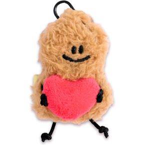 juju Pati Mini Peanut Plush Keychain with Heart, Cute Couple Gift for Anniversary, I Love You Gift for Him or Her, Small Love Bag Charm for Purse or Backpack x Fickle Plan in Saudi Arabia