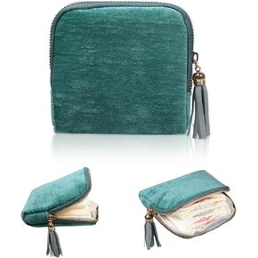 Stratalife Travel Jewelry Case Organizer for Women Portable Jewelry Box with Small Pouches for Gemstones Healing Crystal Bracelets, Necklace Bangles Storage, Pendants Ring Holder Zipper, Blue Tassel in Kuwait