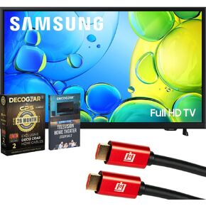 Samsung UN40F6000FFXZA 40 inch Full HD F6000F 4K Smart TV (2025) HDR, Knox Security Bundle with 1 Year CPS Enhanced Protection Pack and Deco Gear 6FT 4K HDMI 2.0 Cable in Saudi Arabia