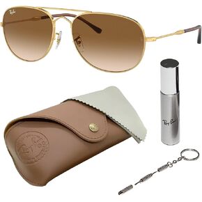 Ray-Ban RB3735 BAIN BRIDGE Pilot Shaped Sunglasses for Men & Women with Official RAYBAN Eyewear Kit in Saudi Arabia