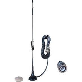 2pcs 10ft HF VHF UHF Magnetic Base BNC Male Amateur Radio Antenna Compatible with Police Scanner Two Way Mobile Scanner IoT Spring Antenna in Kuwait
