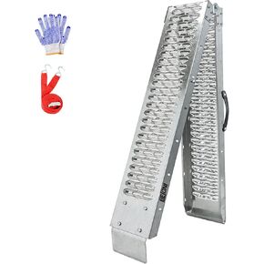 BEJONI 67" Folding Truck Ramps, 960 Lbs Capacity per Pair, Anti-Slip Steel Ramps for Pickup Trucks, ATV, Motorcycle, Lawn Mower, Dirt Bike, 8.7" Wide, 2-Pack in Kuwait