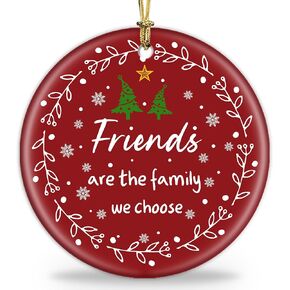 هدايا عيد الميلاد لصديقك للنساء والرجال - 3 بوصات من السيراميك لشجرة عيد الميلاد الحلي لأفضل الأصدقاء وزملاء العمل والأخت الأفضل - أفكار هدايا عيد الميلاد للأصدقاء الجيدين وديكورات عيد الميلاد in Kuwait