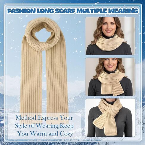 Cutecrop 10 Pcs Women Beanie Hats Winter Scarf Gloves Ear Muffs Fuzzy Socks Sets Warm Hat Scarf Glove Sets Winter Gifts(Beige and Pink) in Saudi Arabia