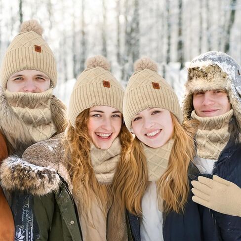 Jaciya Womens Winter Hat Scarf Gloves Set in Saudi Arabia