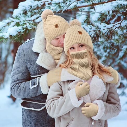 Jaciya Womens Winter Hat Scarf Gloves Set in Saudi Arabia