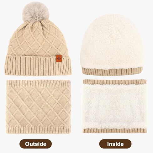 Jaciya Womens Winter Hat Scarf Gloves Set in Saudi Arabia