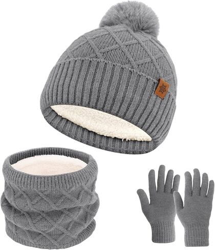 Jaciya Womens Winter Hat Scarf Gloves Set in Saudi Arabia