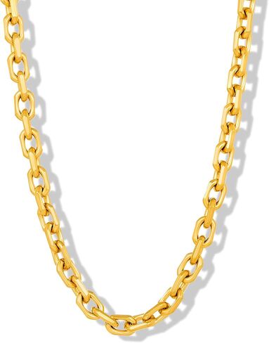 Invicta Jewelry Men's Beveled Edge Rectangular Link Chain Necklace (8.5mm) - 24" in Saudi Arabia