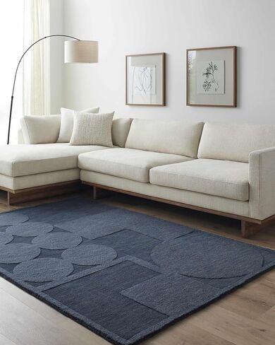 Brugs Livabliss M5479 Mystique Contemporary 8' x 10' Area Rug - Navy in Saudi Arabia