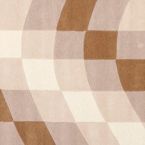 SAFAVIEH Soho Collection 3'6" x 5'6" Sand / Ivory SOH782A Handmade Abstract Premium Wool & Viscose Area Rug in Saudi Arabia