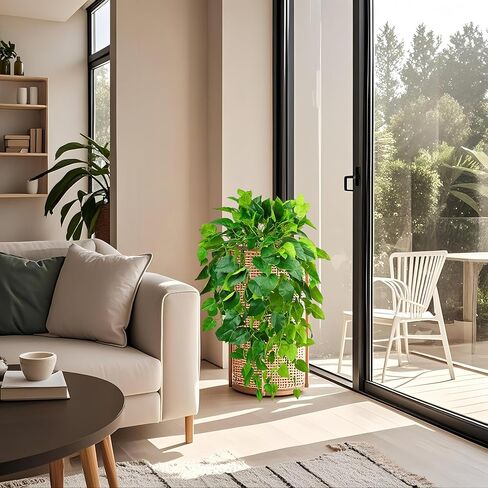 QIANYUN Hanging Plant Artificial Ivy – 40" Fake Potted Plants with Pot, 2PCS Trailing Greenery Vines for Indoor Shelf, Bedroom, Living Room, Bathroom, Office, or Outdoor Porch Decoration in Saudi Arabia