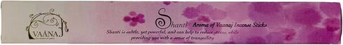 Shanti - Vaanaj Premium Incense Sticks, Essence of Purity, 20 Sticks, A Vibrant Tropical Breeze—Zesty, Fresh, and Sweet Notes, Aroma Therapy, Relaxation, Enhances Emotional Well-Being in Saudi Arabia