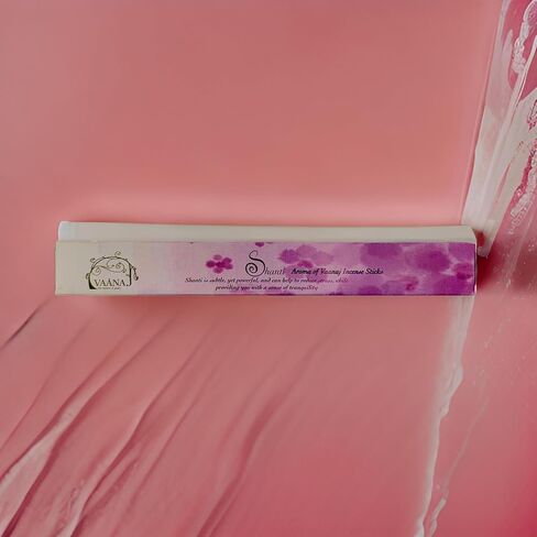 Shanti - Vaanaj Premium Incense Sticks, Essence of Purity, 20 Sticks, A Vibrant Tropical Breeze—Zesty, Fresh, and Sweet Notes, Aroma Therapy, Relaxation, Enhances Emotional Well-Being in Saudi Arabia