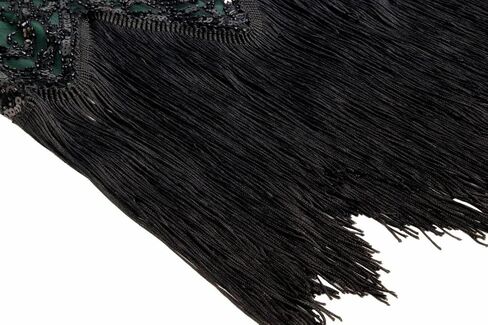 Women 1920s Sequin Vintage Flapper Fringe Beaded Gatsby Party Dress with 20s Accessories Set in Saudi Arabia
