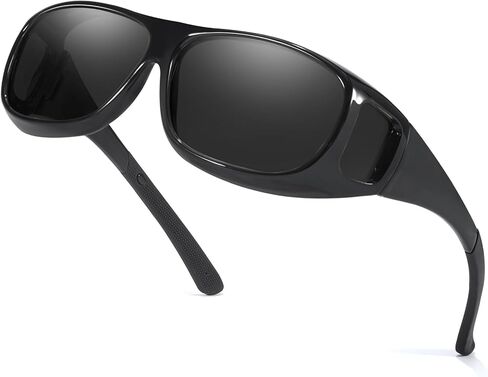 Trysee Polarized Fit Over Sunglasses for Men Women Wrap Around Sunglasses to Wear Over Glasses with UV Protection TS4106 in Saudi Arabia