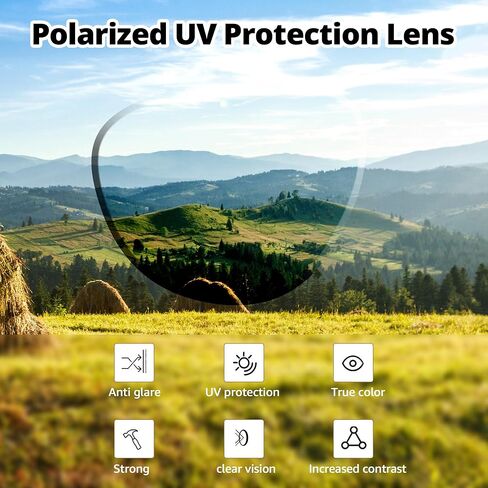 Trysee Polarized Fit Over Sunglasses for Men Women Wrap Around Sunglasses to Wear Over Glasses with UV Protection TS4106 in Saudi Arabia