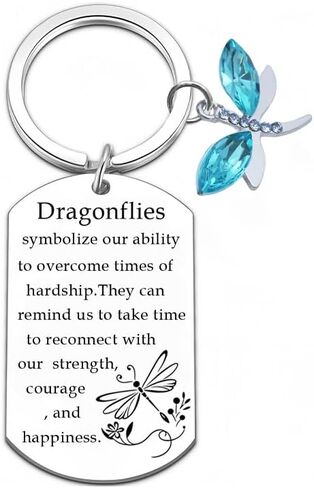 Sjcmbxxs Dragonfly Gifts for Women Dragonflys Keychain inspirational Key Chains Encouragement Meaningful Gifts For Girls Woman Dragonfly Lovers Jewelry charms For Birthday Christmas Stocking Stuffers in Kuwait