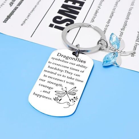Sjcmbxxs Dragonfly Gifts for Women Dragonflys Keychain inspirational Key Chains Encouragement Meaningful Gifts For Girls Woman Dragonfly Lovers Jewelry charms For Birthday Christmas Stocking Stuffers in Kuwait