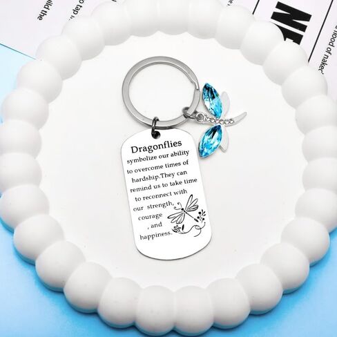 Sjcmbxxs Dragonfly Gifts for Women Dragonflys Keychain inspirational Key Chains Encouragement Meaningful Gifts For Girls Woman Dragonfly Lovers Jewelry charms For Birthday Christmas Stocking Stuffers in Kuwait