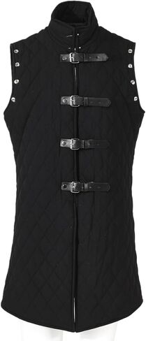 Mens Medieval Padded Sleeveless Gambeson Vest Renaissance Under Armor Jacket Costume for Halloween in Kuwait
