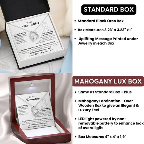 Momavo Jewelry Daughter Gift From Dad, Father Daughter Gift, Dad to Daughter Gift, To My Daughter, BLESSED FOR HAVING YOU in Saudi Arabia