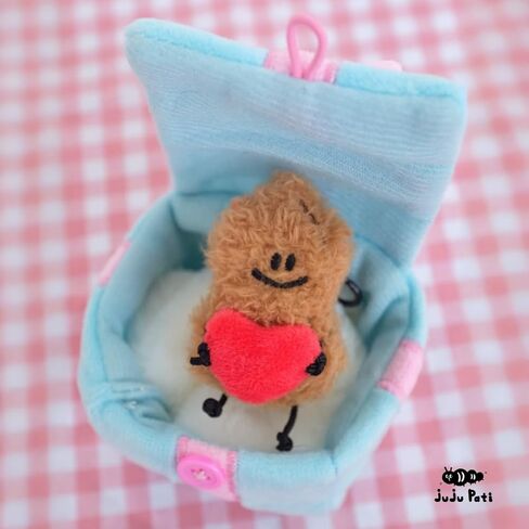 سلسلة مفاتيح juju Pati Mini Peanut Plush مع قلب، هدية لطيفة للزوجين للذكرى السنوية، أحبك هدية له أو لها، حقيبة حب صغيرة ساحرة للمحفظة أو حقيبة الظهر × خطة متقلبة in Saudi Arabia