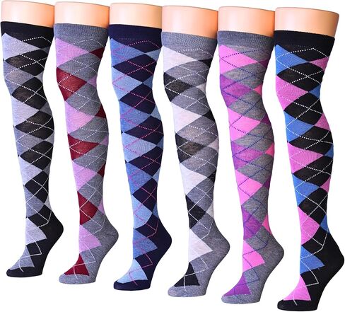 Women's 6 Pairs Over The Knee High Socks in Saudi Arabia
