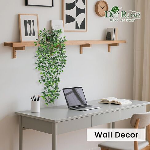 34'' Fake Plants Hanging Artificial Potted Plants Indoor and Outdoor for Home Bathroom Wall Shelf Office Decor (1Pack) in Saudi Arabia