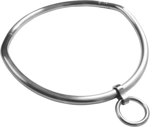 Updated Design 8mm Satin Curved Locking Eternity Collar O-Ring Necklace in Saudi Arabia