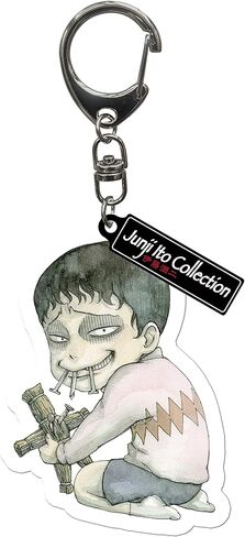 ABYSTYLE Junji Ito Souichi سلسلة مفاتيح مصنوعة من الأكريليك الرعب أنيمي مانغا اكسسوارات ميرش هدية in Saudi Arabia