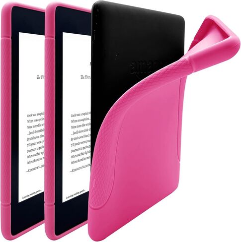 Case for All-New Kindle Paperwhite (12th Generation, 2024 Release) - Slim Fit TPU Gel Protective Cover Case for All-New Kindle Paperwhite E-Reader 7" (Pink) in Kuwait