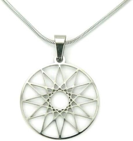 Dodecagram Necklace 12 Pointed Hellenic Greek Twelve Sided Star Charm Only, No chain charm Fast Free Supply in Saudi Arabia