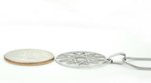 Dodecagram Necklace 12 Pointed Hellenic Greek Twelve Sided Star Charm Only, No chain charm Fast Free Supply in Saudi Arabia