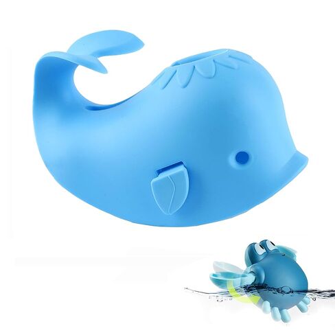 Bath Spout Cover for Bathtub - Protects Baby from Bumping Head During Bathing Time Baby Faucet Cover Universal Faucet Protective Cover Whale Design (Pink) in Saudi Arabia