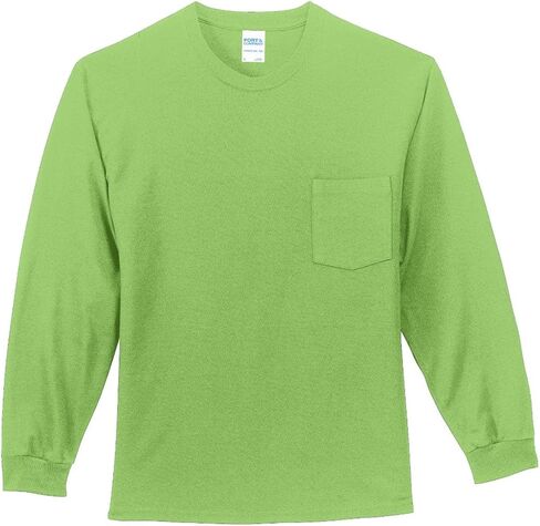 Port & Company Tall Long Sleeve Essential Pocket Tee. PC61LSPT in Saudi Arabia